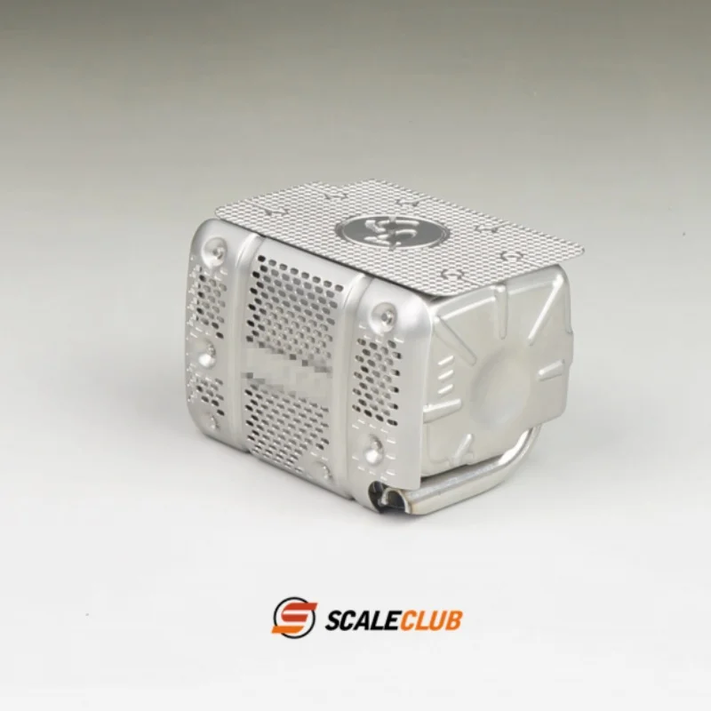 ระบบไอเสียหลังแบบจำลองโลหะ Fury Bear 1/14 รุ่น Euro 6 สำหรับ Tamiya Lesu สำหรับ Scania Man Actros Volvo อะไหล่รถยนต์