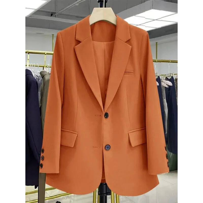 Giacche Cappotto rosa Casual sciolto Versione coreana Abito piccolo da donna Design Sense Blazer da donna