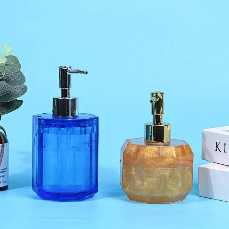 A52E Hand Sanitizer Flasche Epoxy Harz Form Seife Pumpe Flasche Silikon Form DIY Handwerk Hause Dekoration Ornamente Casting – Detail 4
