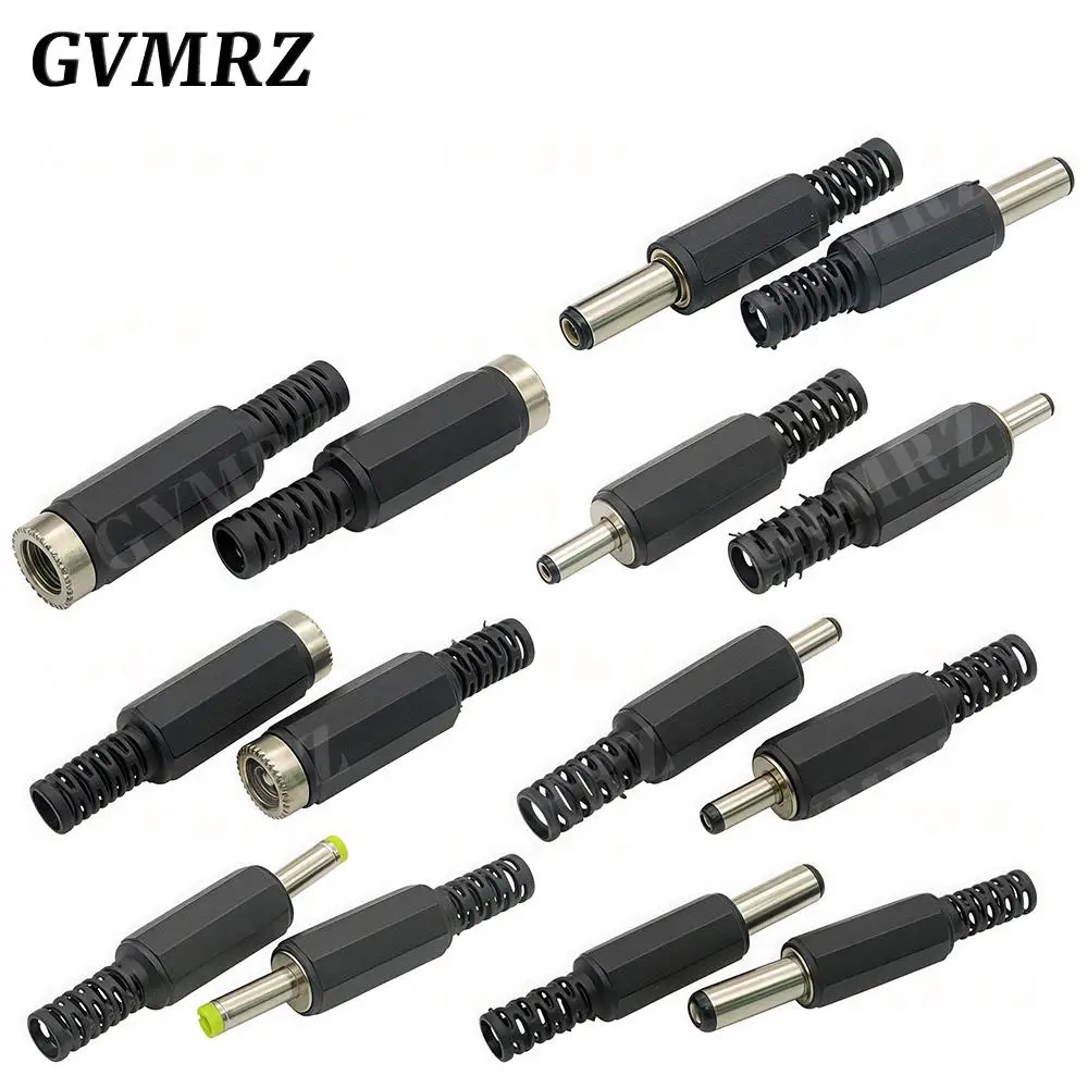 10PCS DC Connectors 5.5x2.1mm 3.5x1.3mm DC Power Plug Male Female Jack Socket Panel Mount DC Power Adapter Connector 5.5*2.1