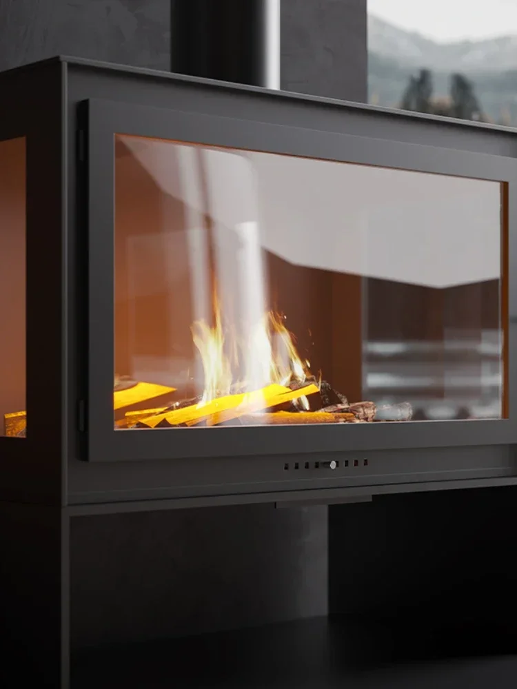 

Home Embedded Burning Heater Modern Villa Living Room Burning Stove