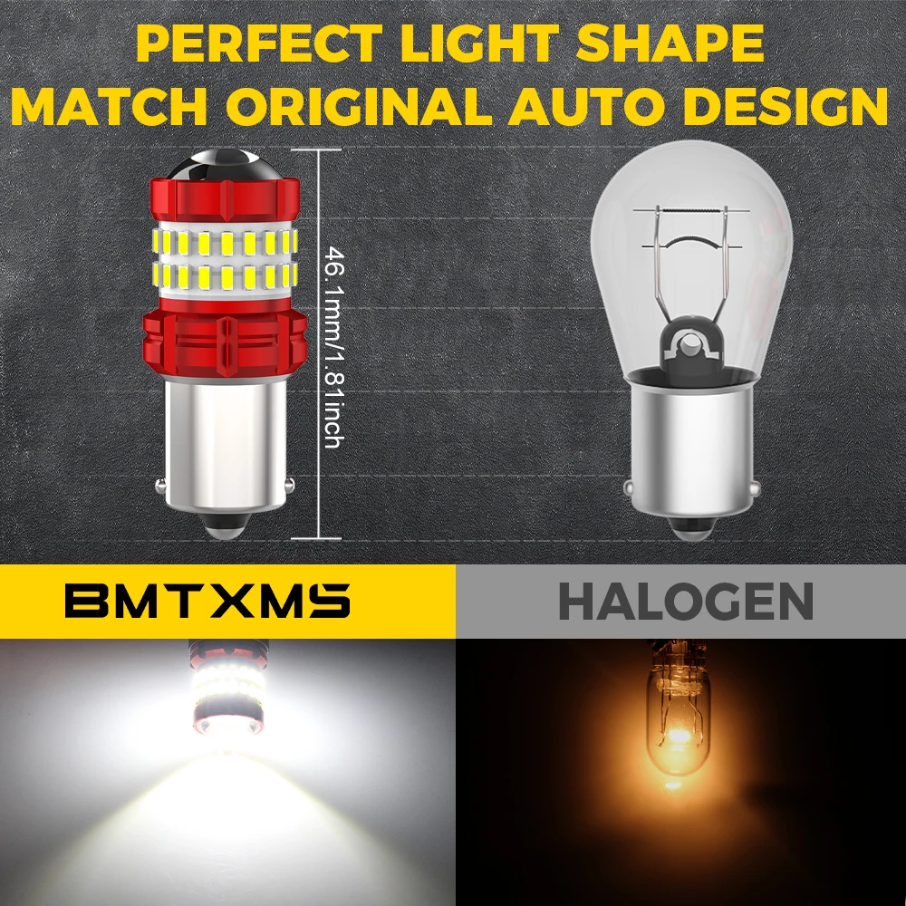 

BMTxms 2 шт. светодиодные лампы 1156 BA15S P21W 7506 LED Canbus 6000K белого и красного цвета, для дневных ходовых огней, стоп-сигналов, заднего хода, для Subaru, SKODA, Seat