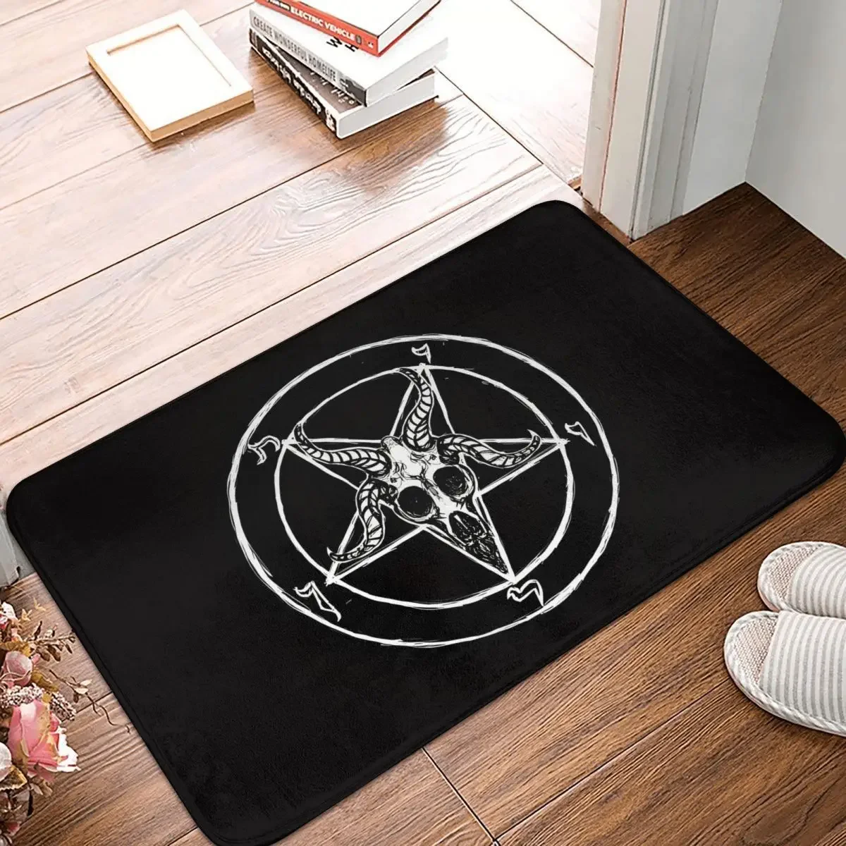 Bedroom Mat Baphomet Pentagram Rug Home Doormat Kitchen Carpet Decor