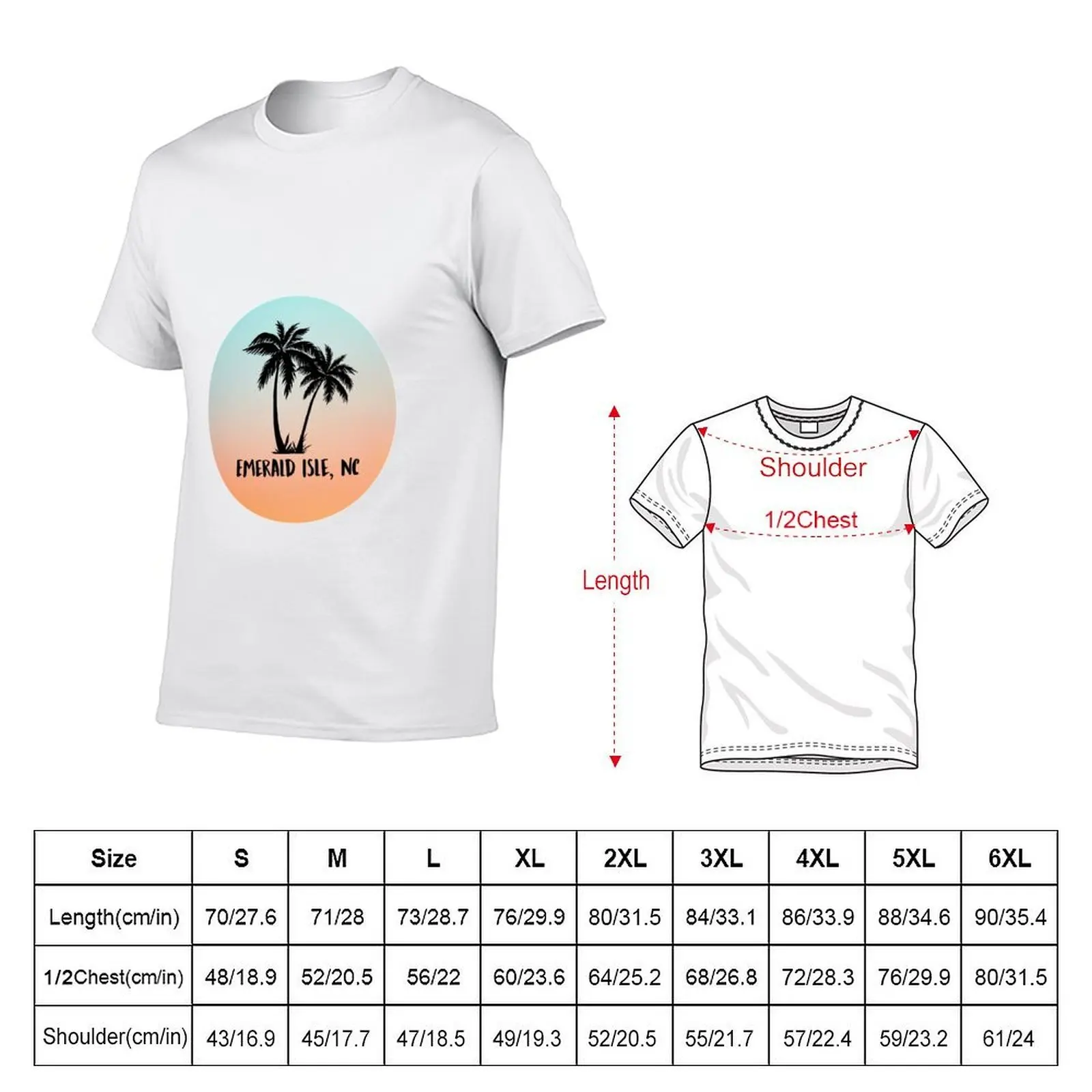 Emerald Isle, NC T-Shirt black cotton t-shirt plain for man package g man t shirts for men funny t shirts man T-shirt