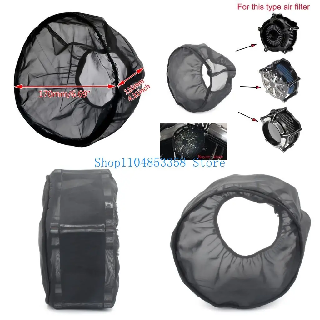 

652F Durable Air Cleaner Filter Rain Sock For Touring 883 1200