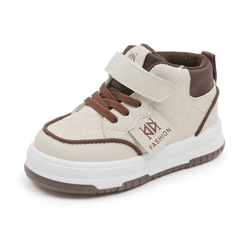 Kinder Turnschuhe 2024 Frühling und Herbst Jungen lässige Turnschuhe neue High-Top-Mädchen weiße Schuhe weiche Sohlen Schuhe für Baby Singl