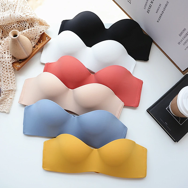 Women Invisible Bra Strapless Bralette 1/2 Cup Women's Underwear Female Seamless Party Wedding Bras Sexy Lingerie New KUCLUT