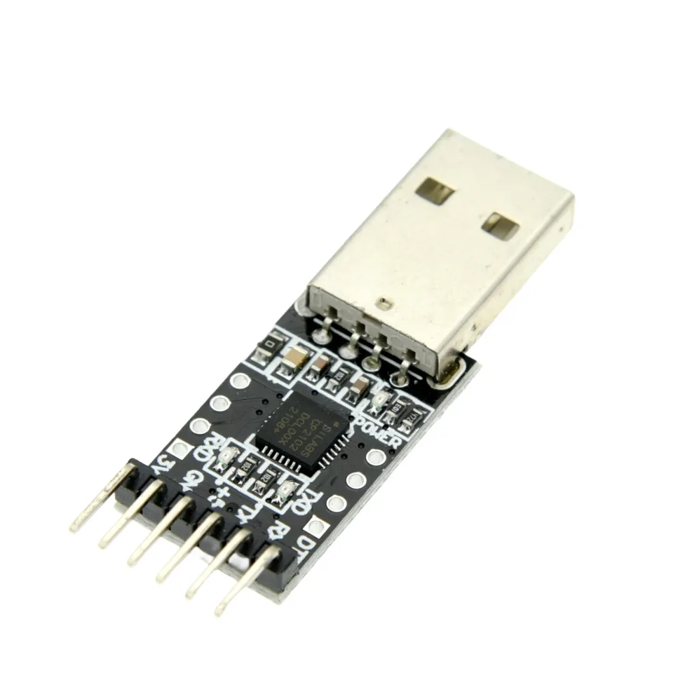 CP2102 USB-zu-TTL-UART-Seriell-Konvertermodul 6-Pin 3,3V 5V STC-Downloader mit Sicherungskabeln für Arduino ESP8266 STM32 – Detail 2