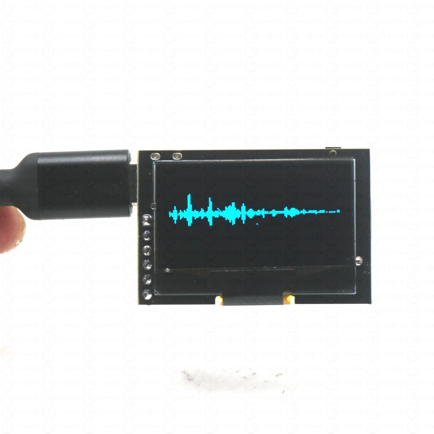 التحكم الصوتي الطيف الصوتي الموسيقى إيقاع الضوء 1.3 "بوصة شاشة OLED 5-وضع الأضواء المحيطة تأثيرات مصباح نوع USB بالطاقة