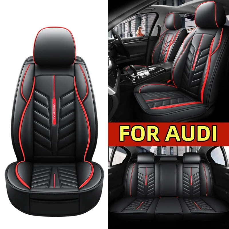 

FOR AUDI Q3 A5 A6 A7 Car seat cover waterproof artificial leather soft and comfortable full wrap seat cover wear-resistant