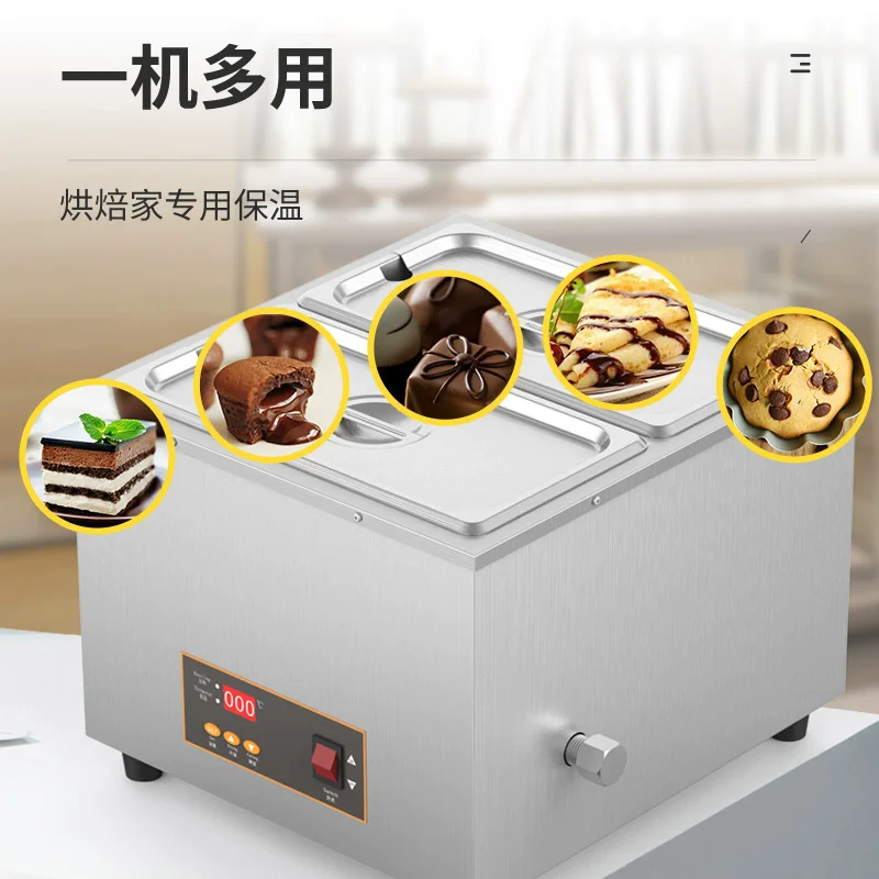 Chocolate melting oven Insulation large capacity Chocolate tempering Handmade soap butter heating Stainless steel melting pot
