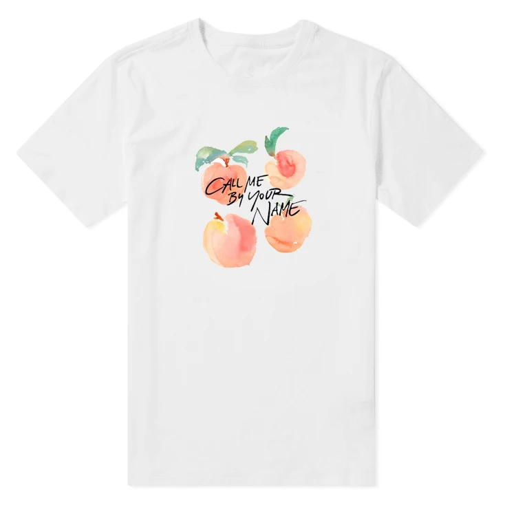 

Футболка Sweet Tea Cmbyn для мужчин и женщин, с коротким рукавом, круглым вырезом, в стиле панк, с художественным акварельным принтом персиков, повседневная, свободного кроя, из хлопка