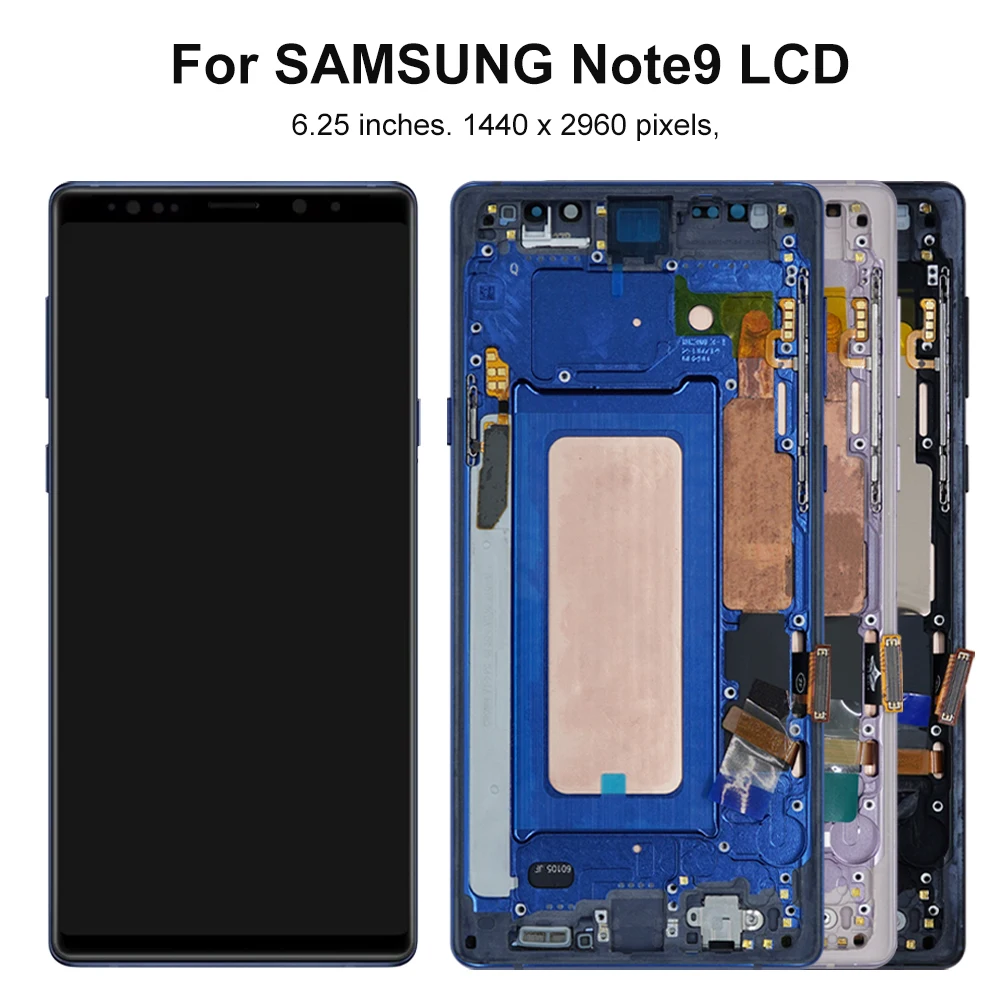 Note9 N960F N960F/DS TFT LCD Screen Assembly for Samsung Galaxy Note 9 LCD Display Touch Screen Digitizer with Frame Replacement