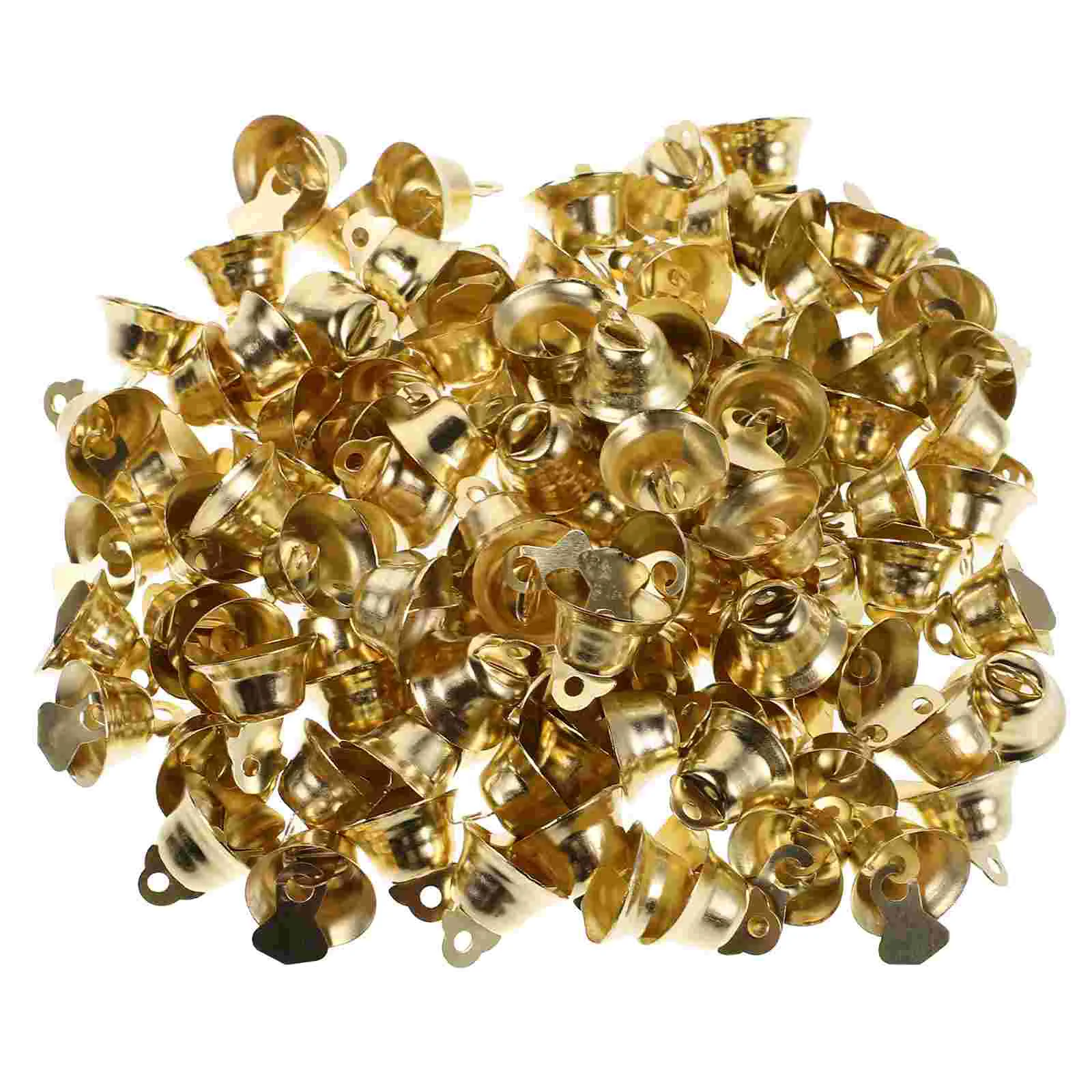 120 יחידות גרלנד חיצונית לחג המולד DIY אביזרי צלילי רוח מיני פנדנט עץ זהב