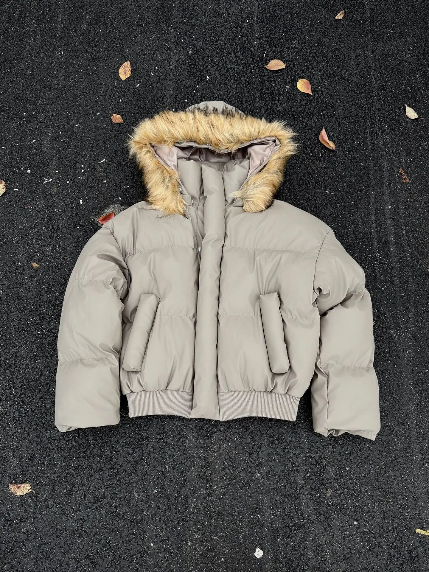 Men's Fashion Winter Warm Puffy Parkas With Removable Fur Collar Cotton Padded Thick Thermal Puffer Overcoat Jacket Outerwear