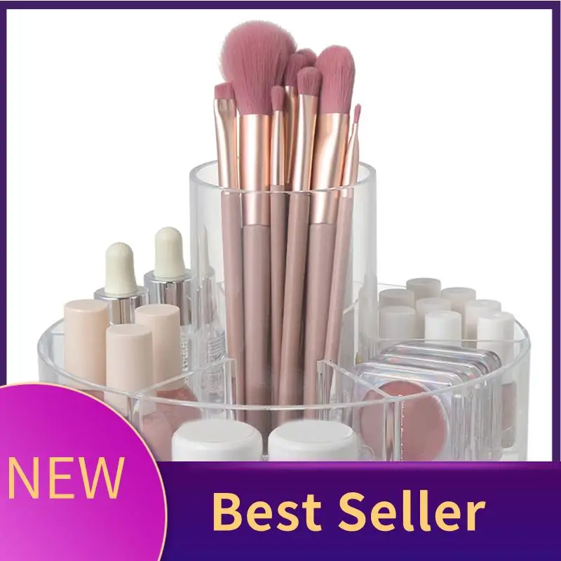 

Cosmetic Storage Rack PS Makeup Turntable Organizer Rotating Tray For Jewelry Multifunctional Storage Box