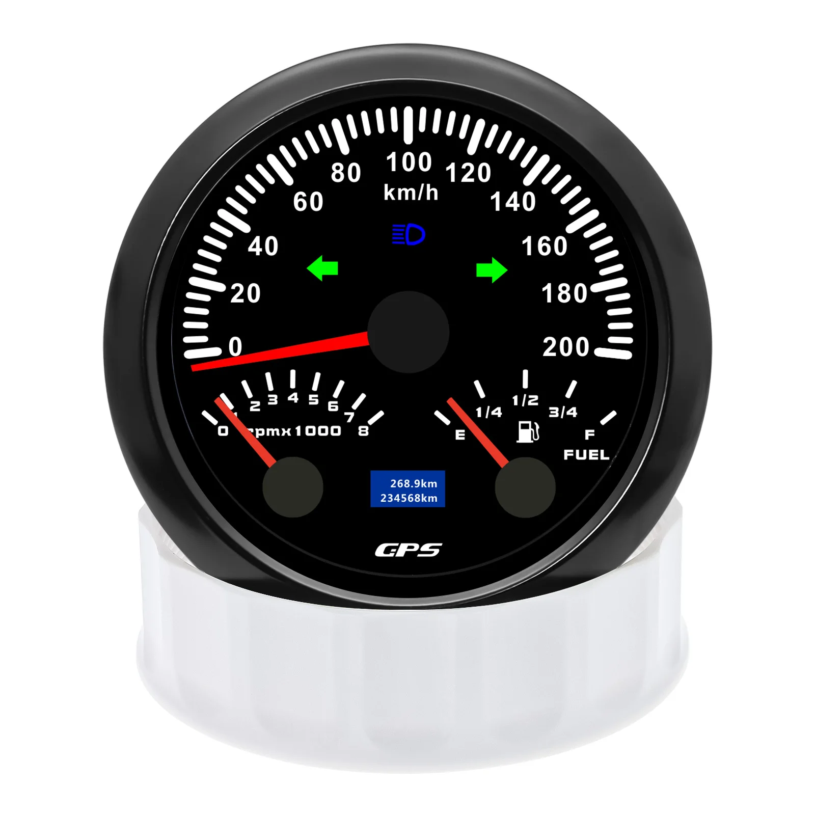 3IN1 85 ミリメートル GPS スピードメーター 200 キロ/h 120MPH タコ