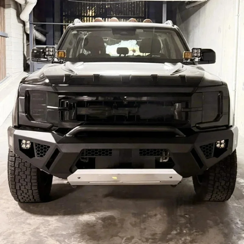 Popular Manganese Steel Bolt-On Front Bumper Anti-collision Guard Bar EV Pickup Truck Accessories