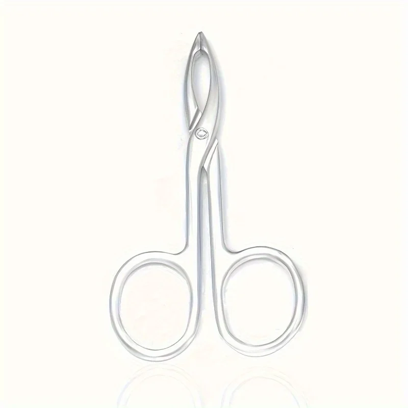 Tweezer Scissor Type, Handle Straight Tip Scissor Shape, Eyebrow Close Fit Tweezer, Used for Epilator, Eyebrow Care
