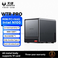 AOOSTAR 2025 WTR PRO Mini PC + Nas Host Intel N150/AMD 5825U Desktop Computer AMD5825U Home