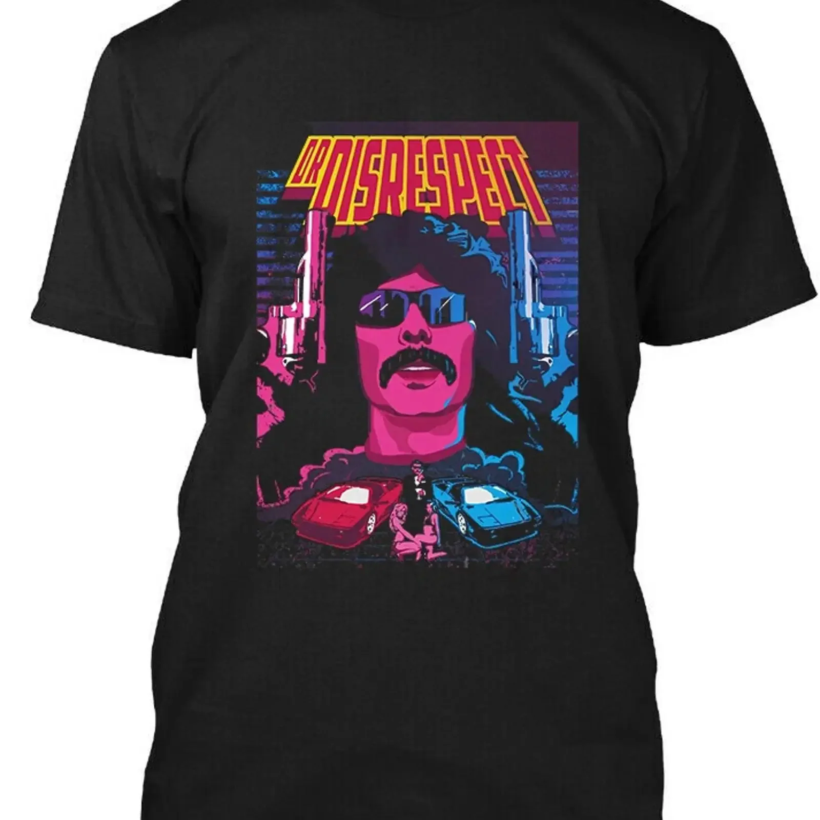 NWT Dr DisRespect American Internet Celebrity Streamer Vintage T SHIRT S 3XL vintage Washed Top For Everyday Wear fashion