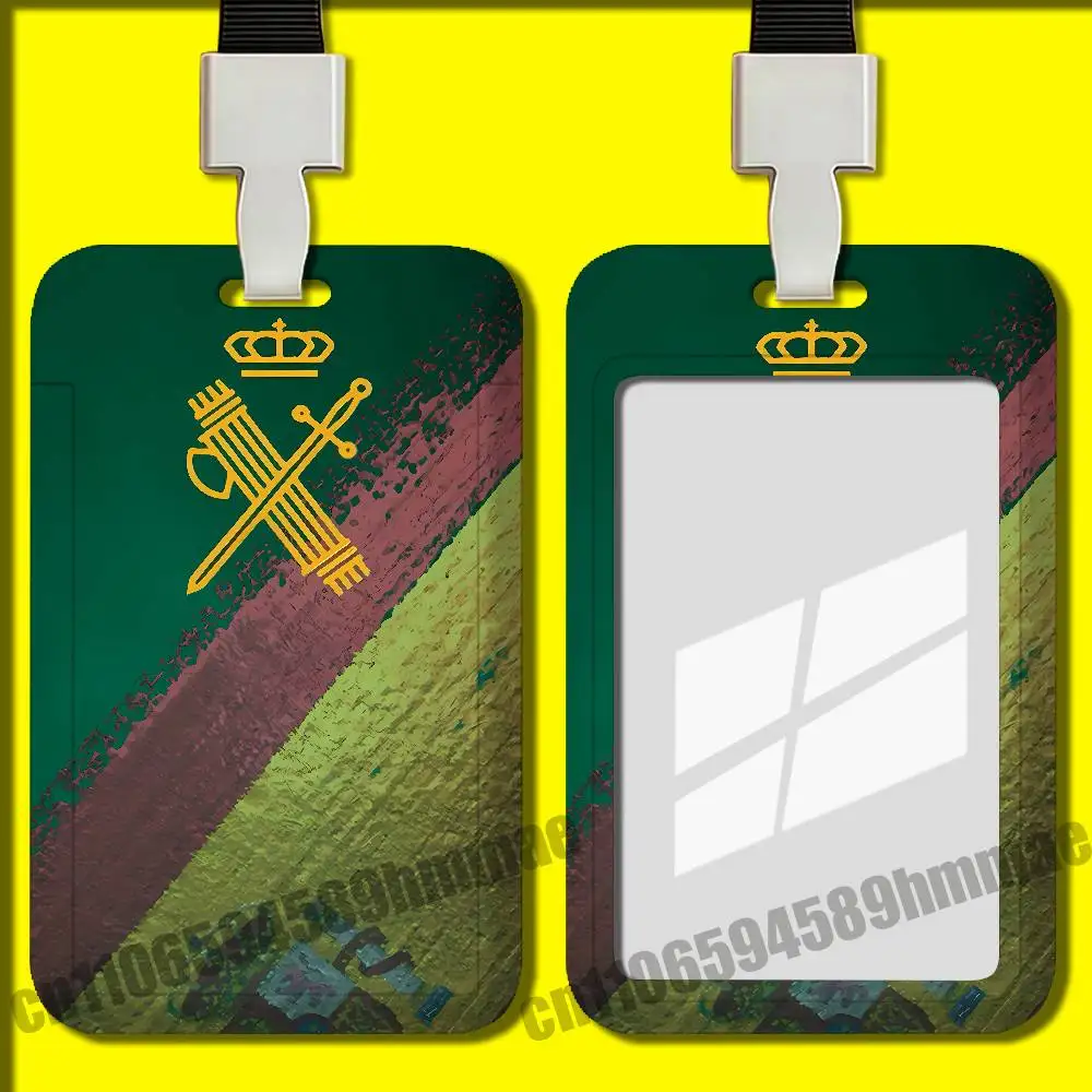 Spain Spanish Guard Civil Emblem Card Holder Case Metro Subway Campus Access Student ID Work license Bank Credit Cards Cover
