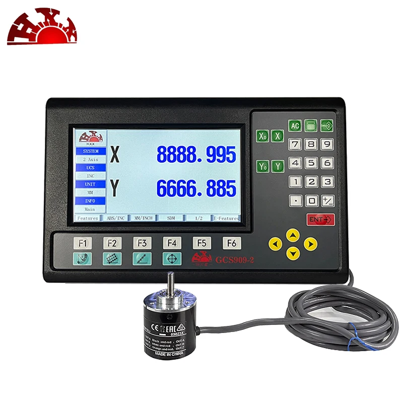 Optical Rotary Encoder Kit with LCD Digital Display Meter 500-10000PR Position/Speed/Length DRO Display Industrial Counter Combo