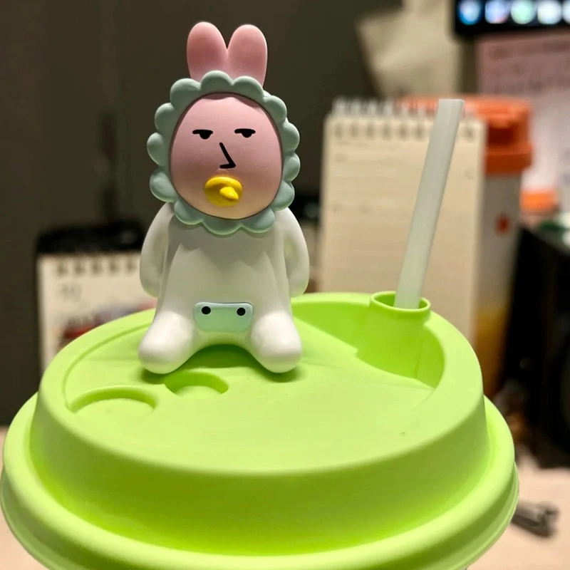 Pink Rabbit Abstract Series Mystery Blind Box Creative Unique Fun Whimsical Desktop Decor Trendy Collectible Figurine Ornament