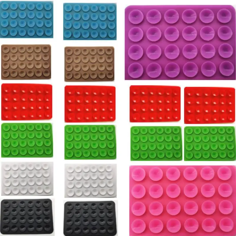 أصحاب متعددة الوظائف سيليكون من جانب واحد لاصق شفط كأس الهاتف المحمول ملصق مربع شفط كأس الغراء ملحقات الهاتف