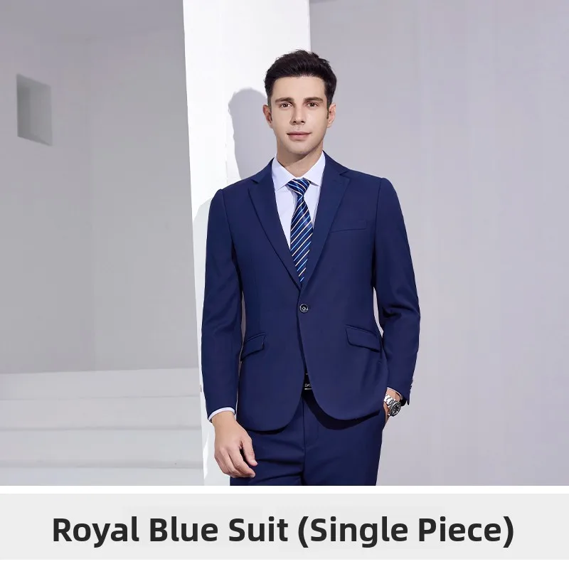 

Standard Fit Business Casual Men's Suit Jacket Warm Spring Summer Autumn Wear to Work Single Breasted Long Sleeve Western Style