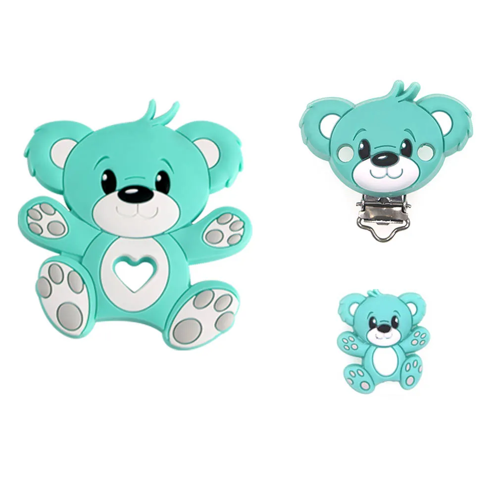 Kovict Animals Silicone 1 set Beads/Clip Set For Making DIY Jewelry Pendant Necklace Etc Handmade Article Accessories