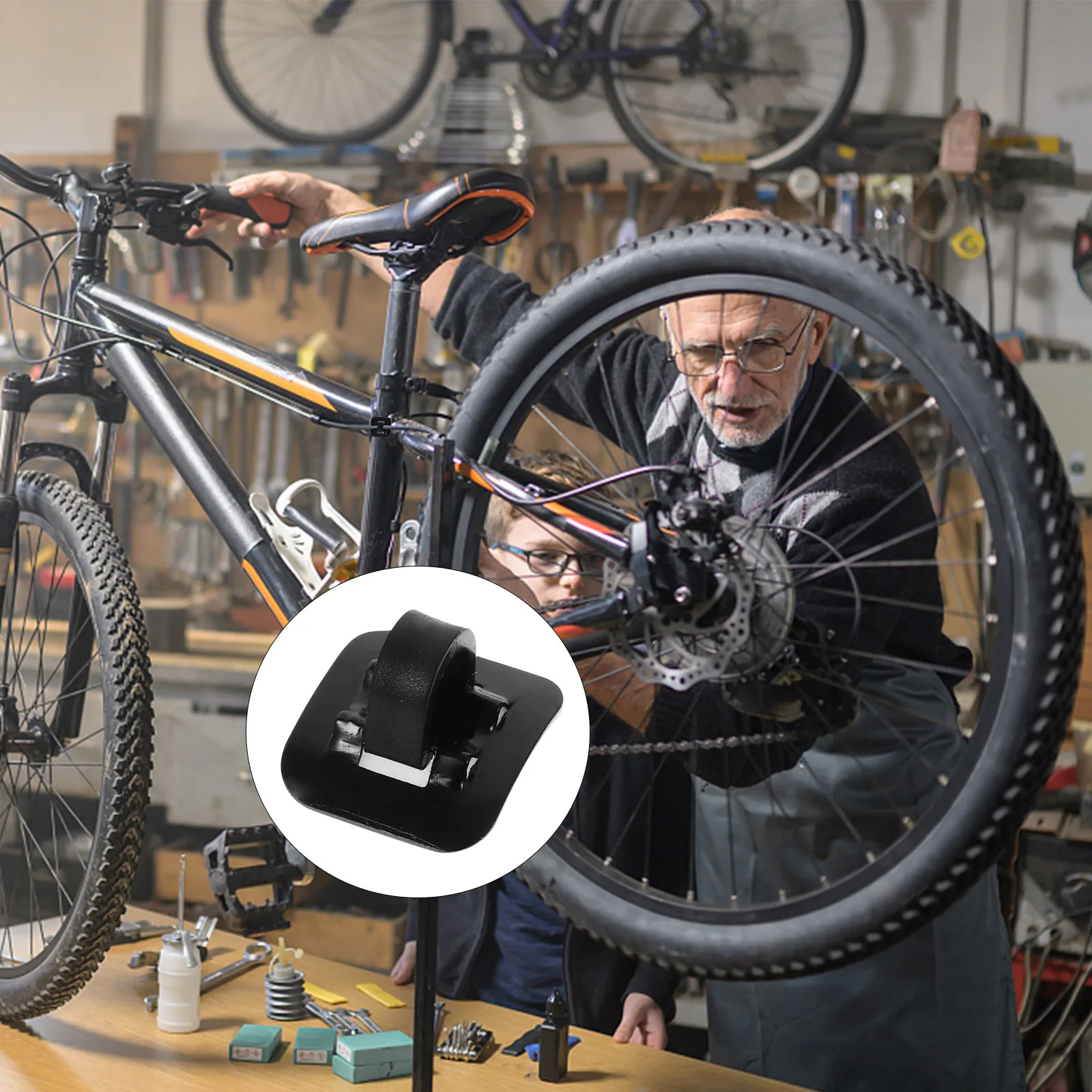 

8 set Derailleur Cable Clip Alloy Housing Guide Adhesive Seat For Road Bike Brake Shifter Tube Clamp C Clip Buckle