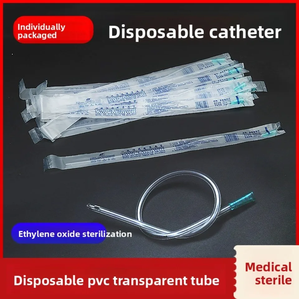 100pcs F8 F10 F12 F14 F16 Disposable Use PVC Catheter Sterility 2.7/3.3/4.0/4.7/5.3mm