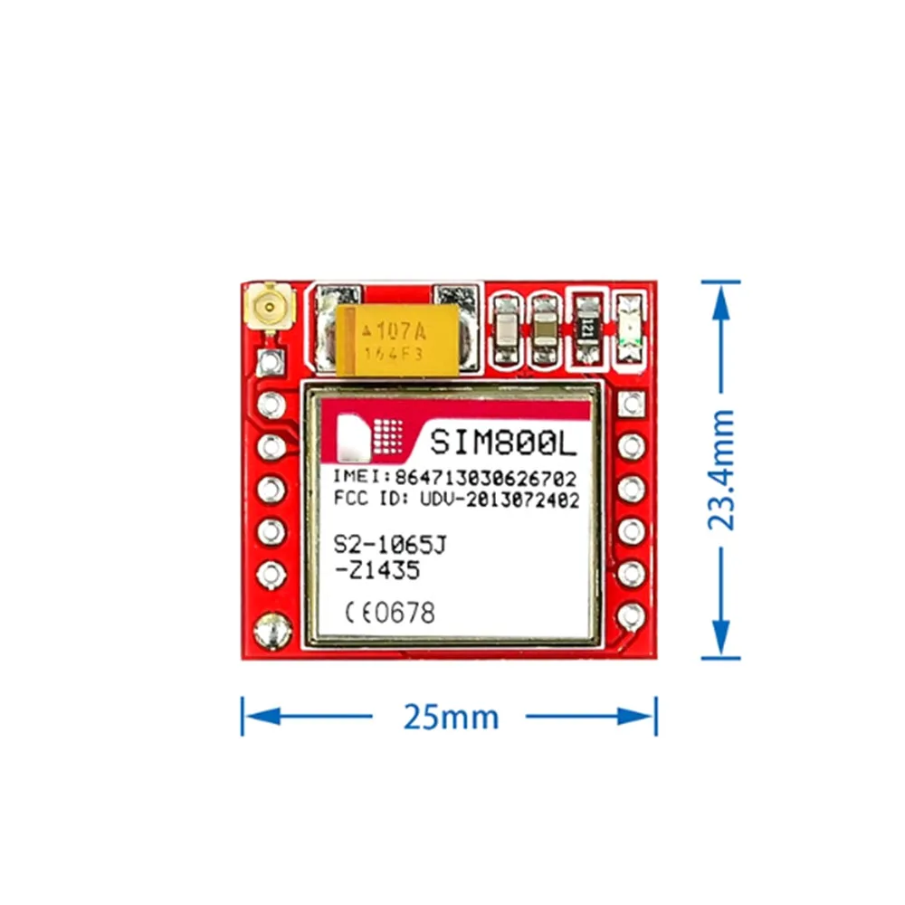 وحدة SIM800L لوحة مهايئ جي بي آر إس لوحة GSM مايكرو كور