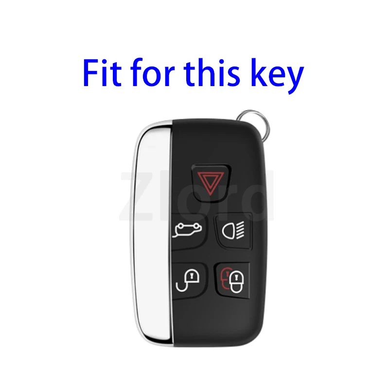 Transparent black TPU Car Key Case Cover For Land Rover Range Rover Sport Discovery 3 4 Elander 2 Evoque Accessories Shell