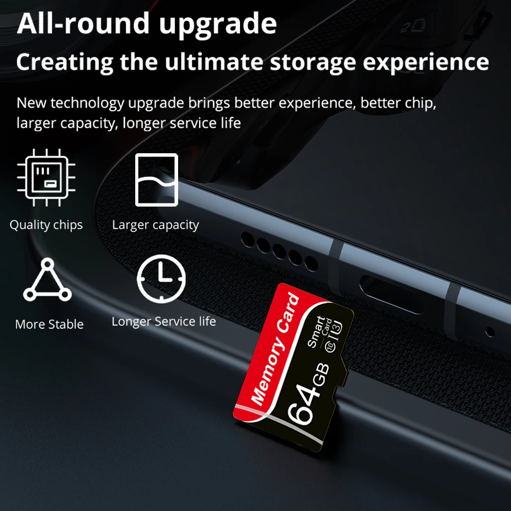 Micro-Speicherkarte 128GB 32GB 64GB 32GB 16GB 8GB 4GB 2GB 1GB TF-Karte SD/TF-Flashkarte 32 64 128GB Klasse 10 Speicherkarte für Telefon – Detail 4