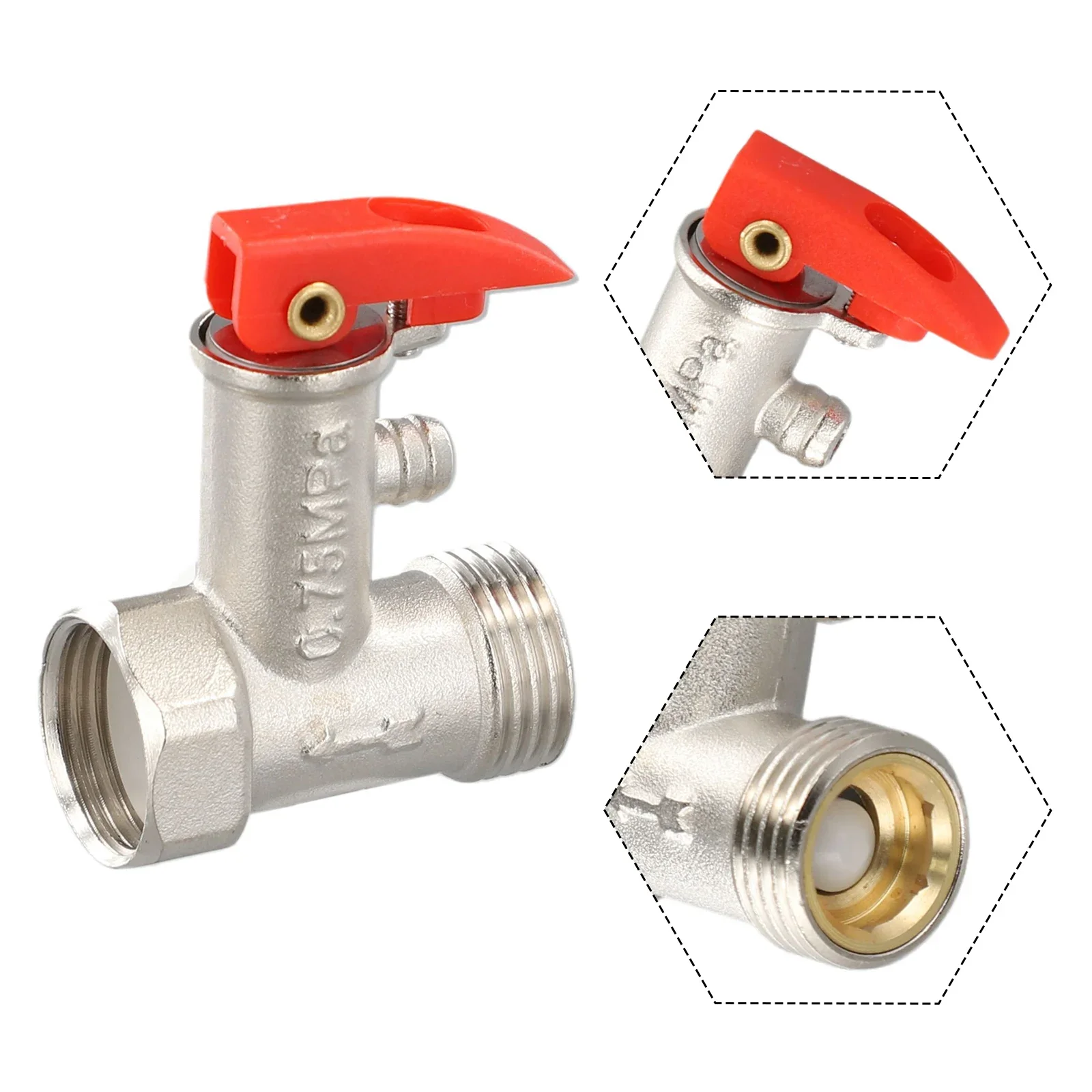 

Pressure Relief Reducing Valve 0.7mpa Brass DN15 G1/2\\\" Prevent Water Backflow Pressure Valve Release The Pressure Brand New