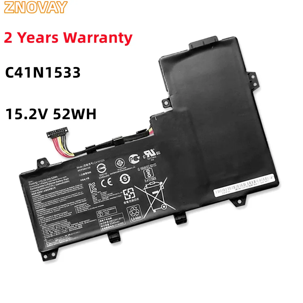 

15.2V 52WH C41N1533 Laptop Battery For ASUS ZenBook Flip UX560UQ UX560UX Q526U Q524U Q534U Q534UX UX560UQ UX560UX UX560UX-FZ025T