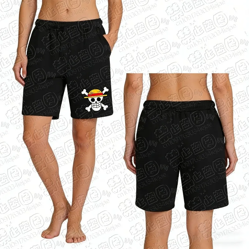2026 One Piece Anime Casual Men's and Women's Shorts Summer Slightly Elastic High-quality Sports Shorts Children's Short