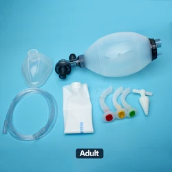 Artificial Resuscitator Emergency Ambu Bag Silicone Manual Resuscitator for First Aid Training Veterinary Device