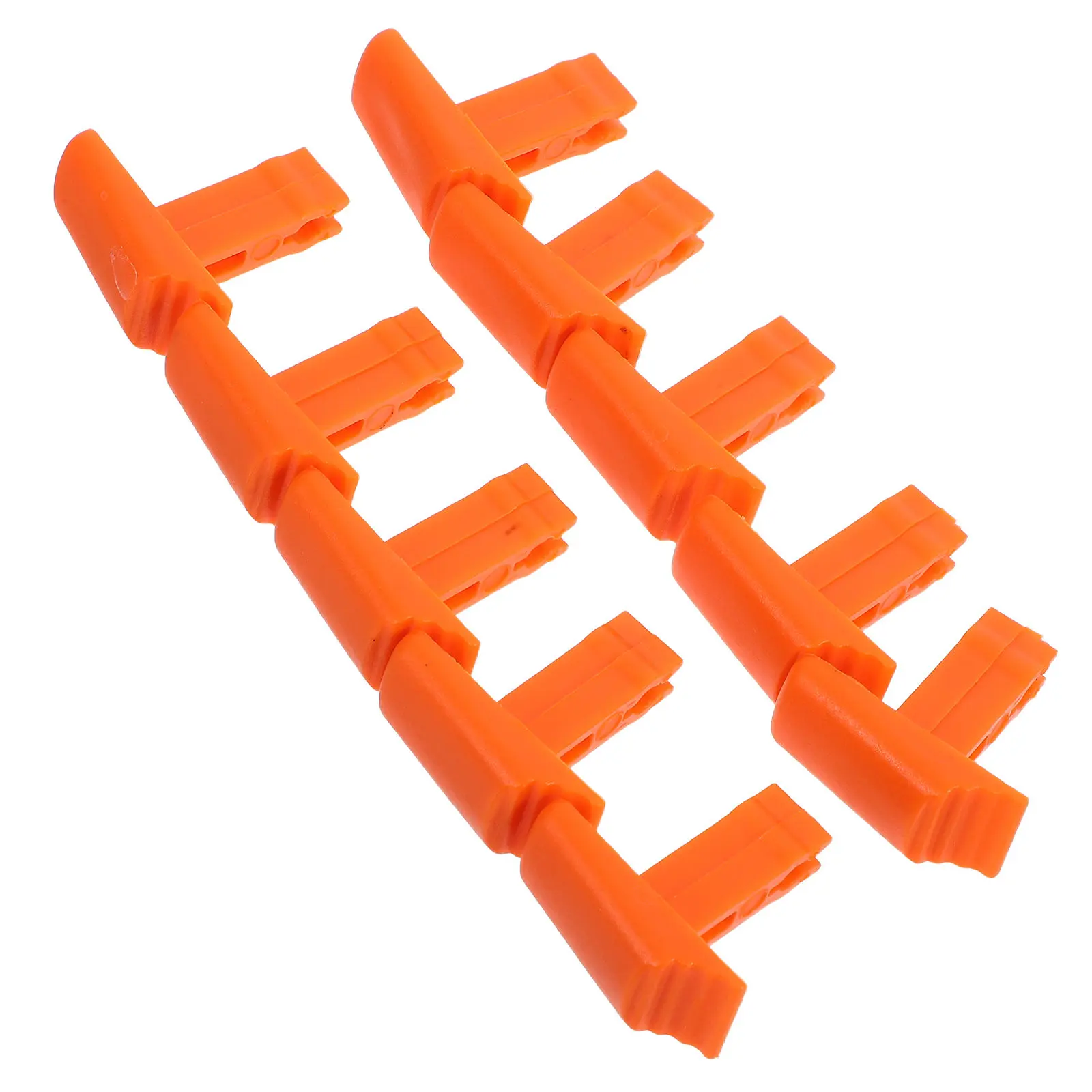 10Pcs Telescopic Ladder Button Orange Lock Sturdy Plastic Buckle Replacement Accessories for Extension Ladder Spare Parts Secure