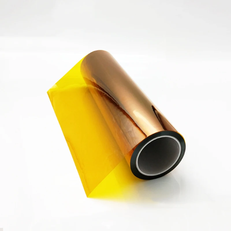 0.1mm Thickness PI Polyimide Film Gold Film Gold Finger 25meter Brown High Temperature Film KAPTON Film Non-adhesive 1-6cm Width