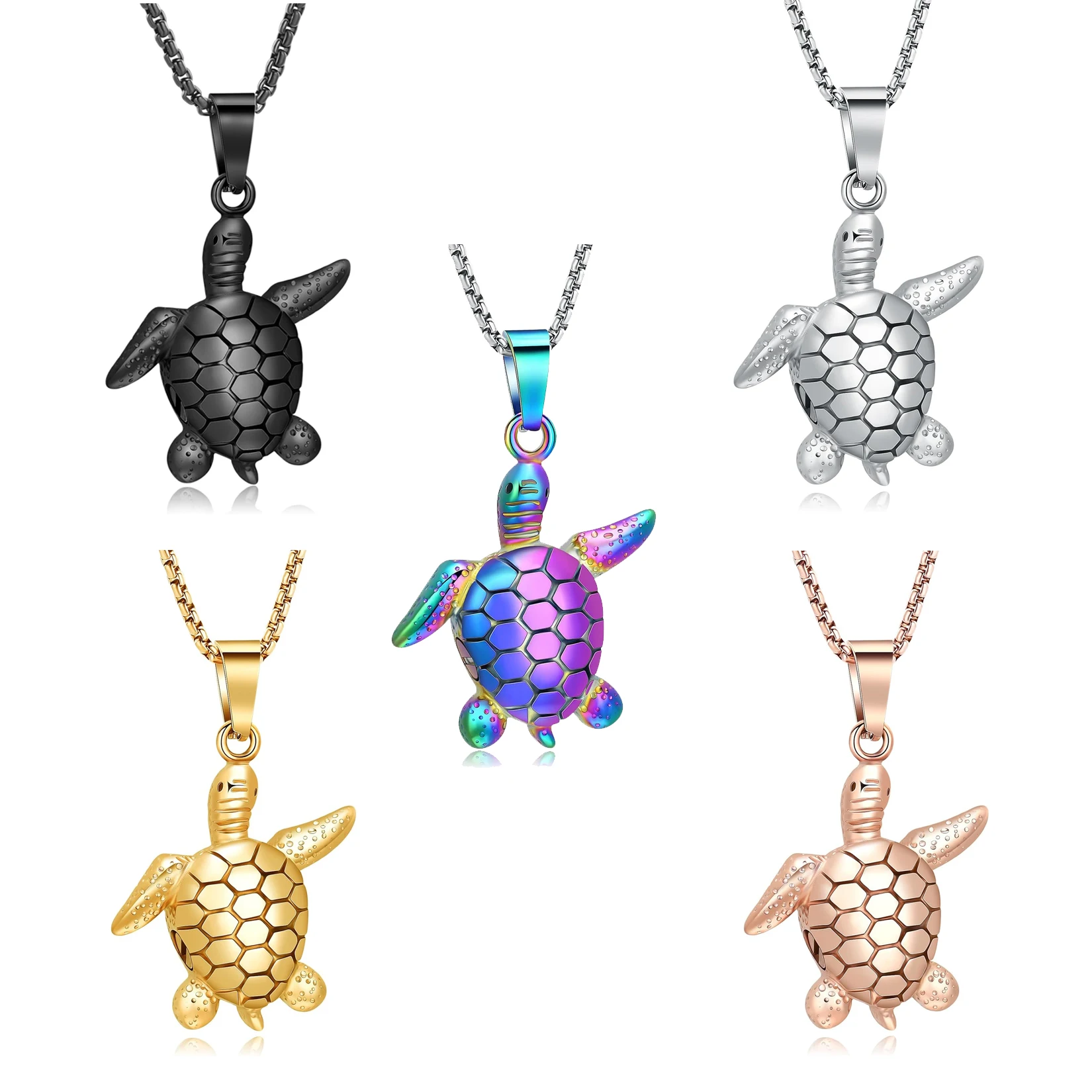 Turtle Shape Cremation Urn Jewelry Necklace cremation Jewelry for Ashes Customizable Keepsake Pendant Support Free Customization