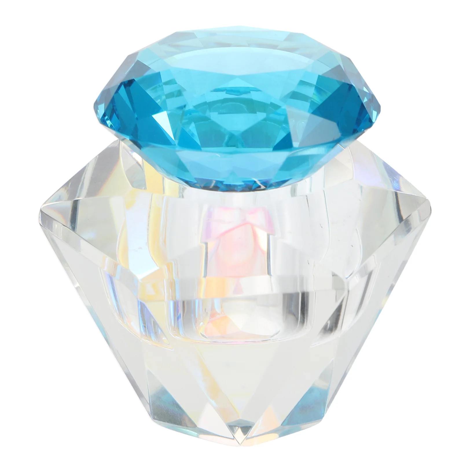 

1 шт., хрустальная стеклянная чашка для ногтей, миска для маникюрной пудры премиум-класса для DIY дизайна ногтей, акриловая тарелка для смешивания жидкости, профессиональное использование