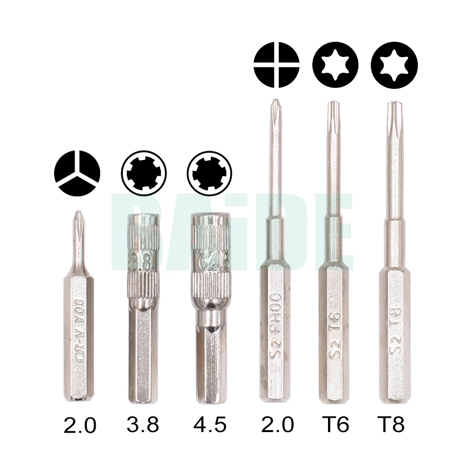 Combination Screwdriver Kit Wtih Extension Tube 3.8 4.5 Security Bit Disassemble Tool Set For Switch NS NX NES SNES 50set