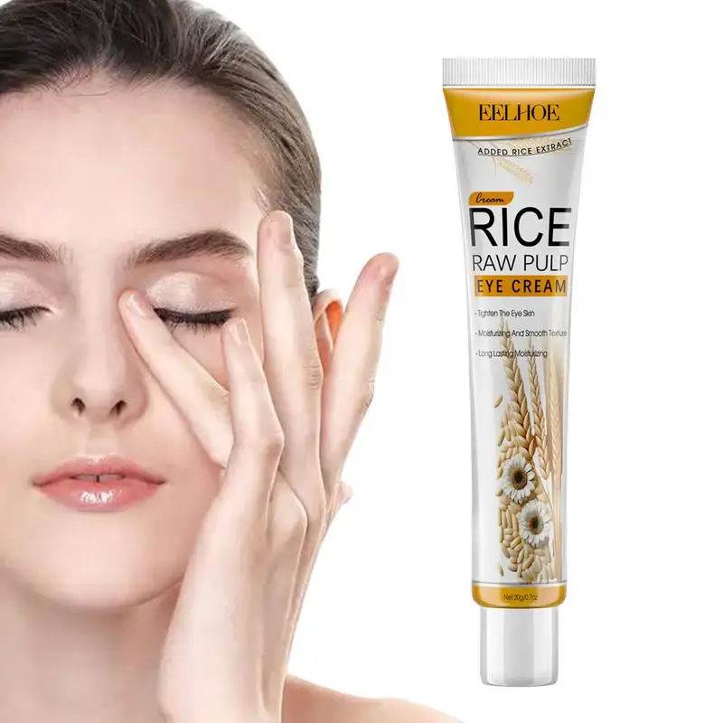 

Rice Raw Pulp Eye Care Cream 20g Tender Eyes Repair Cream Ultra Hydrating And Tightening Cream For Under Eye Dark Circle Relief