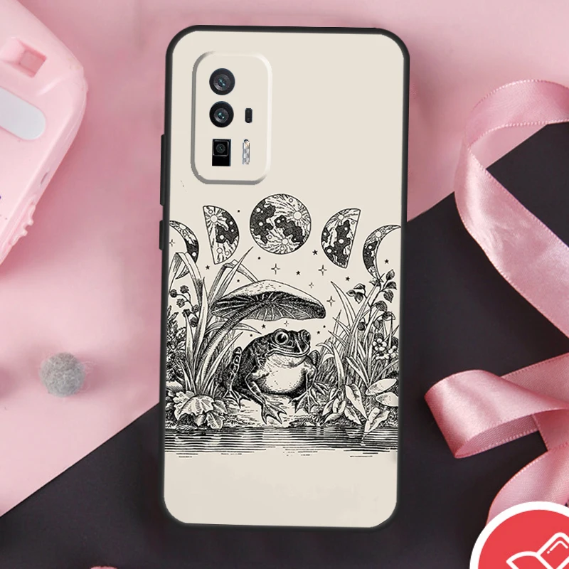 Occult Witchcraft Moon Gothic Witch Case For POCO F6 Pro X6 X5 X3 F3 F5 M6 M5s Xiaomi 14 Ultra 12 13 Lite 11T 12T 13T Pro Cover