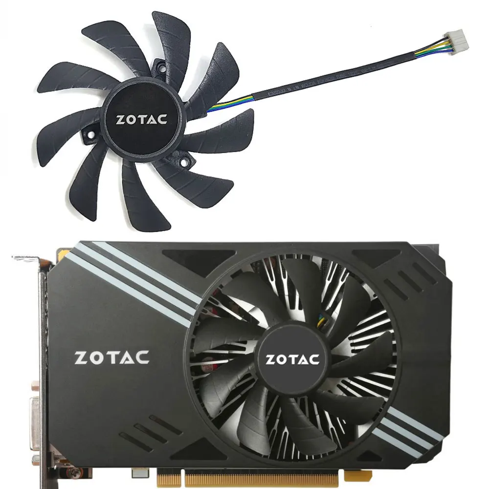 ZOTAC GTX 950 960 1060 미니 GPU 팬, P106-90, P106-100 그래픽 카드 냉각 팬, 4 핀 T129215SH GA92S2U GTX 1060, 85mm, 신제품