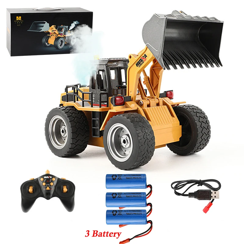 

HUINA 1/18 пульдозер с дистанционным управлением, электрические грузовики, модель спрея, радиоуправляемый трактор, лопата, игрушка-грузовик, инженерная машина, игрушки, подарки для мальчиков