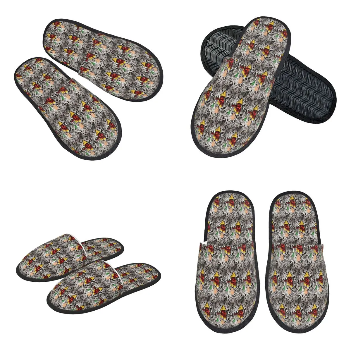 Custom Anime One Punch Man Slippers Memory Foam Warm Soft Women House Slipper Bedroom Cozy Shoes
